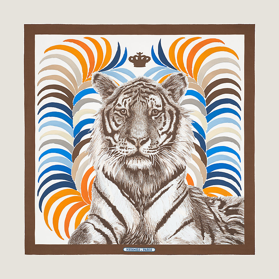 エルメス HERMES カレ 90 TIGRE ROYAL 王者の虎 スカーフ シルク 