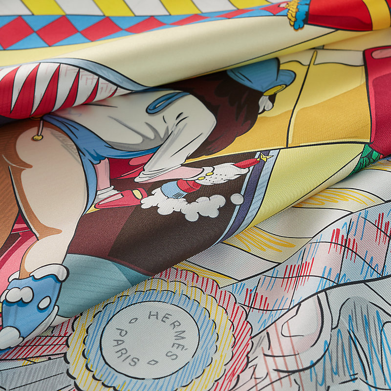 カレ ダブルフェイス90 《ポニー・ピット・ストップ》 | Hermès  