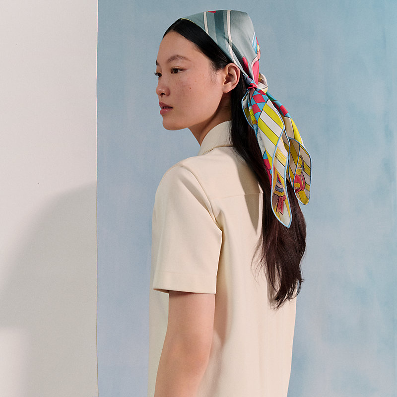 カレ ダブルフェイス90 《ポニー・ピット・ストップ》 | Hermès  