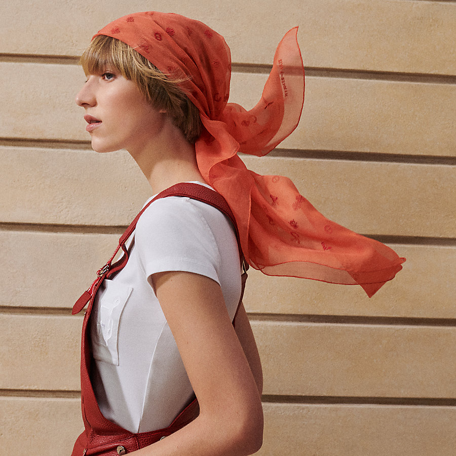 エルメスカレ100 マルチチャームシルクモスリン 