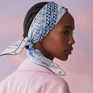 アップル新品 HERMES バンダナ スカーフ ジグザグのサングル バンダナ/スカーフ