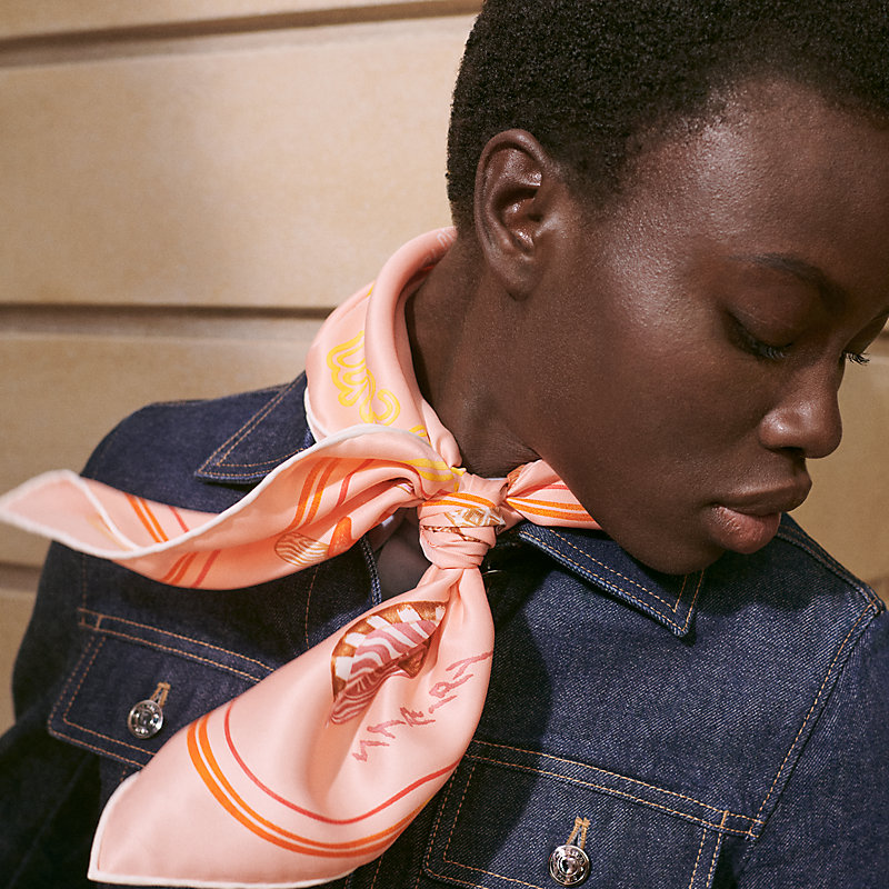 カレ 70 《ファニー・アイスクリーム》 - ピンク | Hermès - エルメス  