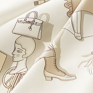 カレ 70 《華麗なるイリュージョン》 - ホワイト | Hermès - エルメス 