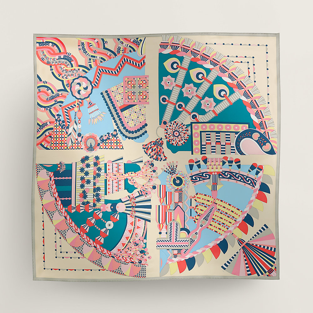 レア】hermes カレ90 ツァーリのバックルと飾緒 カレウォッシュ  