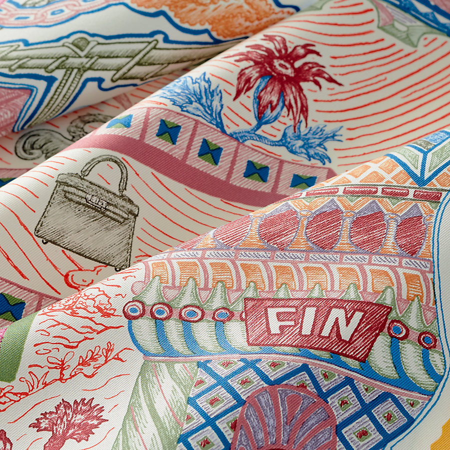 カレ 90 《スーパー・シルク・クエスト》 | Hermès - エルメス-公式サイト 