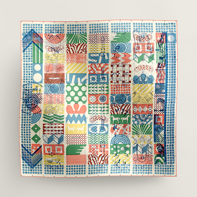 カレ 90 《ツイリー・オ・ブロック》 リスト・ヴェルニ | Hermès  