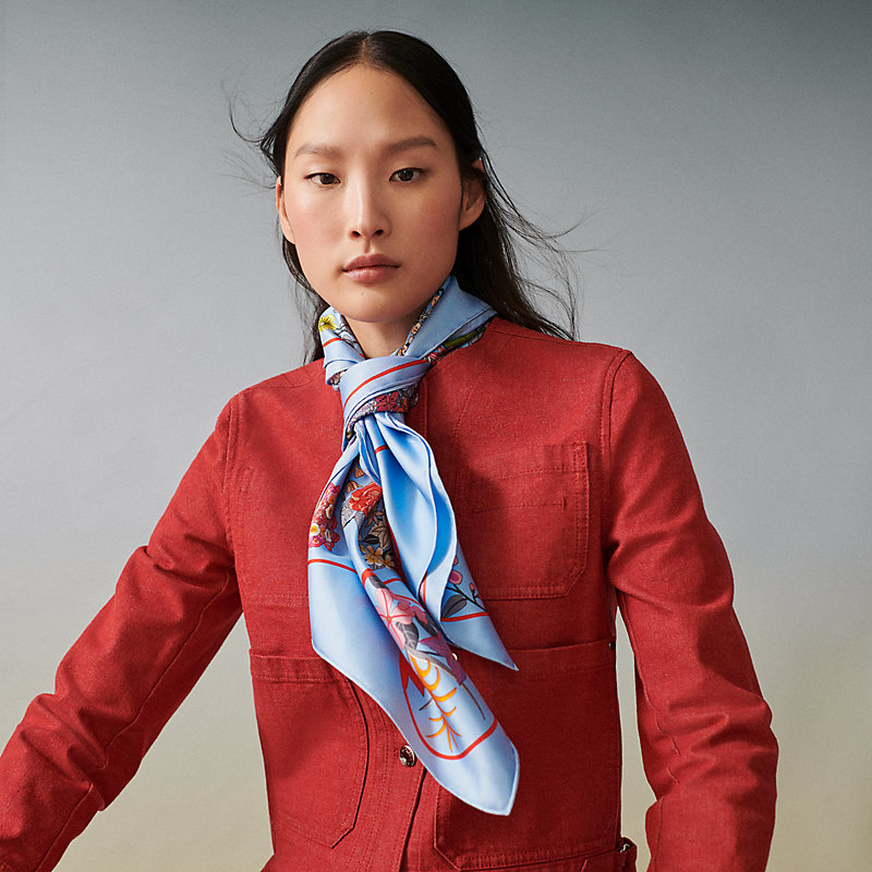 HERMES カレ90 プラニフルール