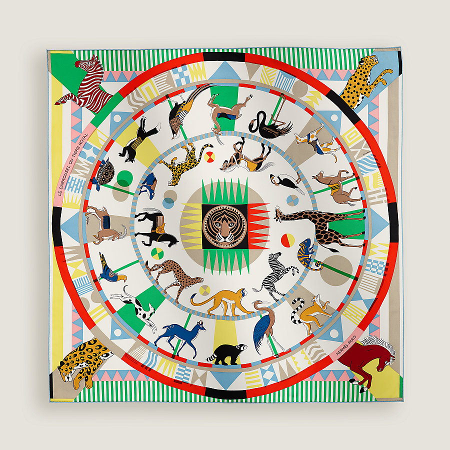 カレ 90 《ロイヤルタイガーのカルーセル》 | Hermès - エルメス-公式  