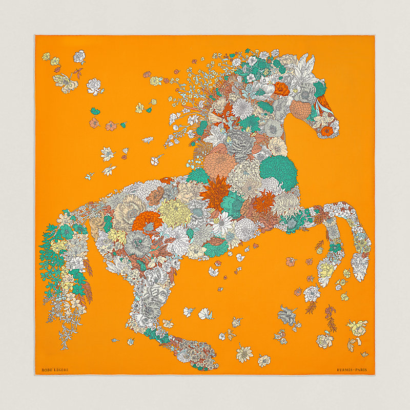 エルメス カレ90 ローブレジェール RobeLegere スカーフ シルク  