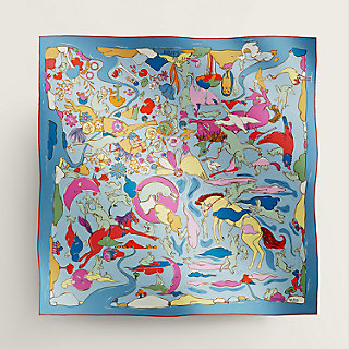 カレ 90 《千と一のウサギ》 | Hermès - エルメス-公式サイト 