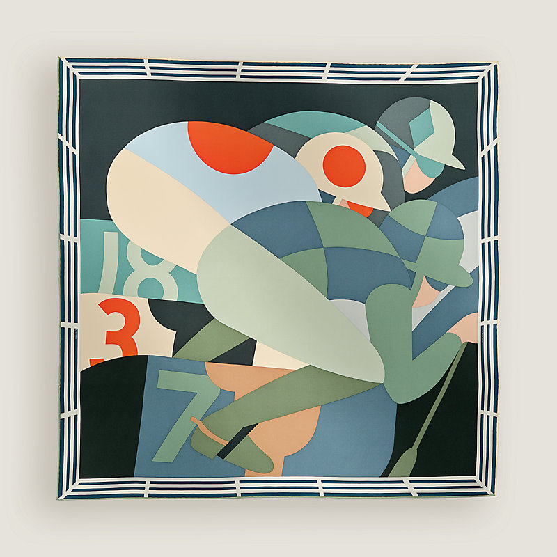 エルメス HERMES カレ ライトグリーン×ダークブラウン×マルチ coupons indiens(インドのかけら) スカーフ エルメス HERMES カレ ライトグリーン×ダークブラウン×マルチ coupons