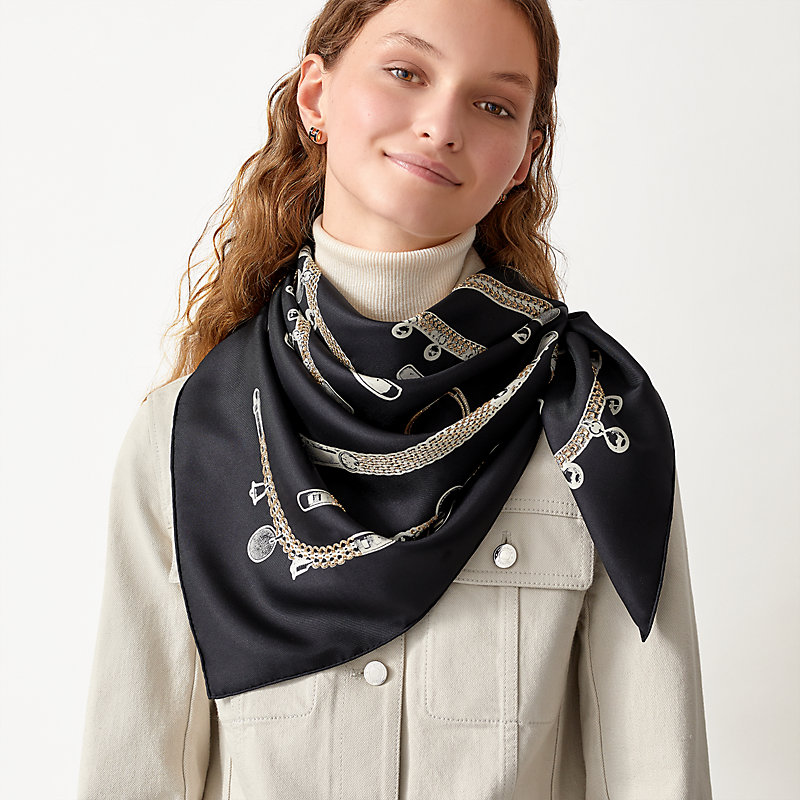美品】HERMES エルメス カレ90「トレゾール ドゥ メドール」 【公式通販】
