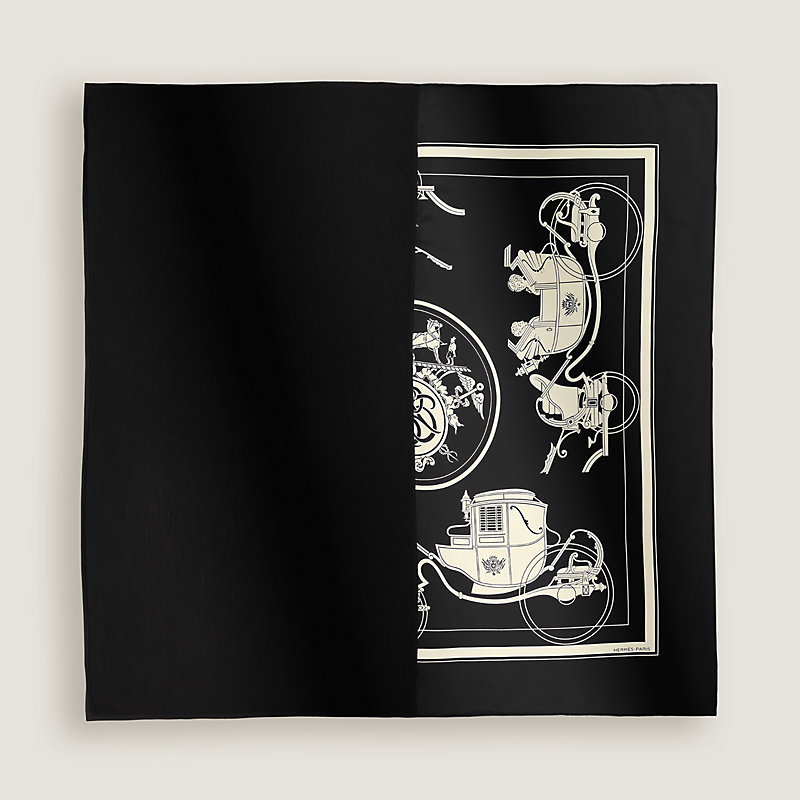 エルメス スカーフ カレH ハイブリッド 90 エクスリブリス Ex-Libris  