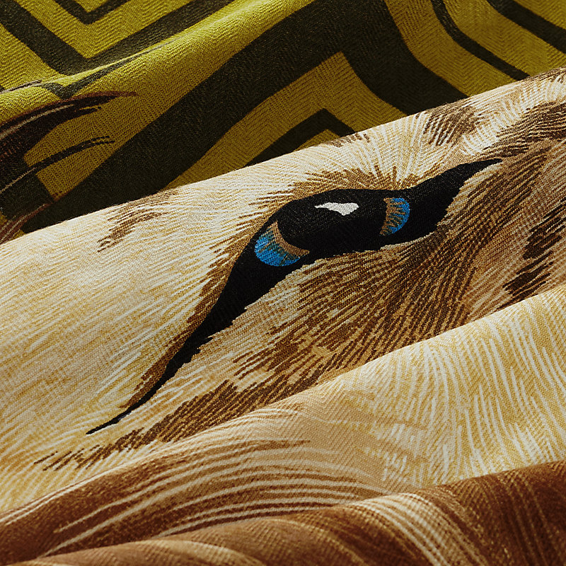 HERMES エルメス 心細く 新作 カレH 100 《ROAAAAAR 》ブルー 売買され  