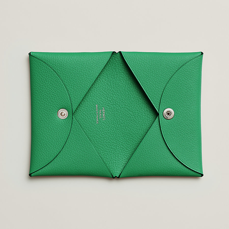 エルメス ひきつける カルヴィ レザー カードケース カード入れ 名刺  