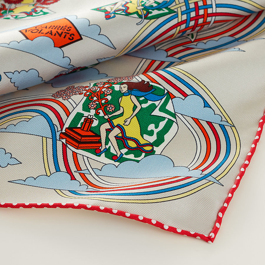 エルメス スカーフ カレ45 CARRE ガヴロッシュ シルク マルチカラー  