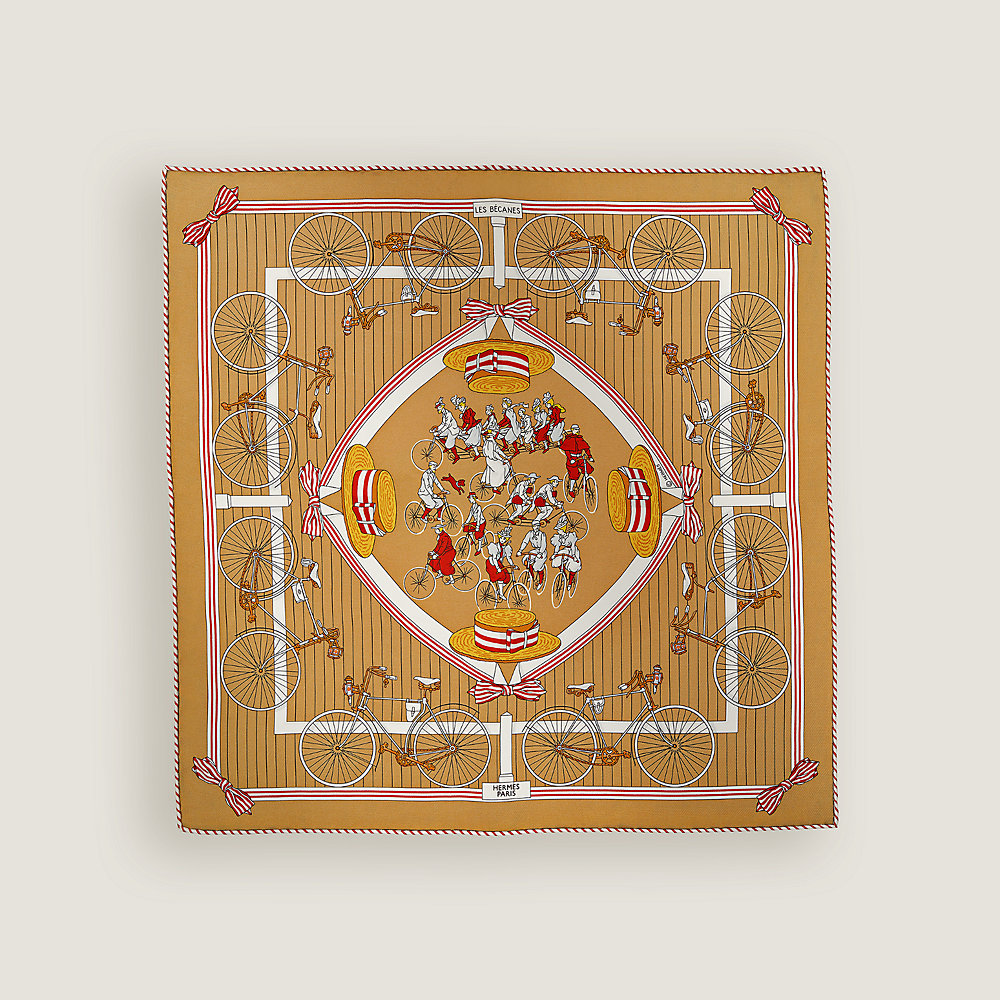 HERMES エルメス ガヴロッシュ Le Sacre de l'Hiver 冬の祭典 893925S 05 スカーフ 2022AW ネイビー イエロー