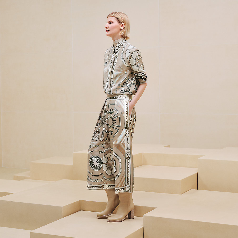 クロップドパジャマパンツ 《カレイドスコープ・エフェクト》 | Hermès  