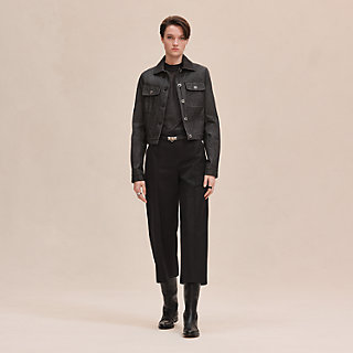 クロップドパンツ エルメス HERMES ワイドパンツ スラックス 