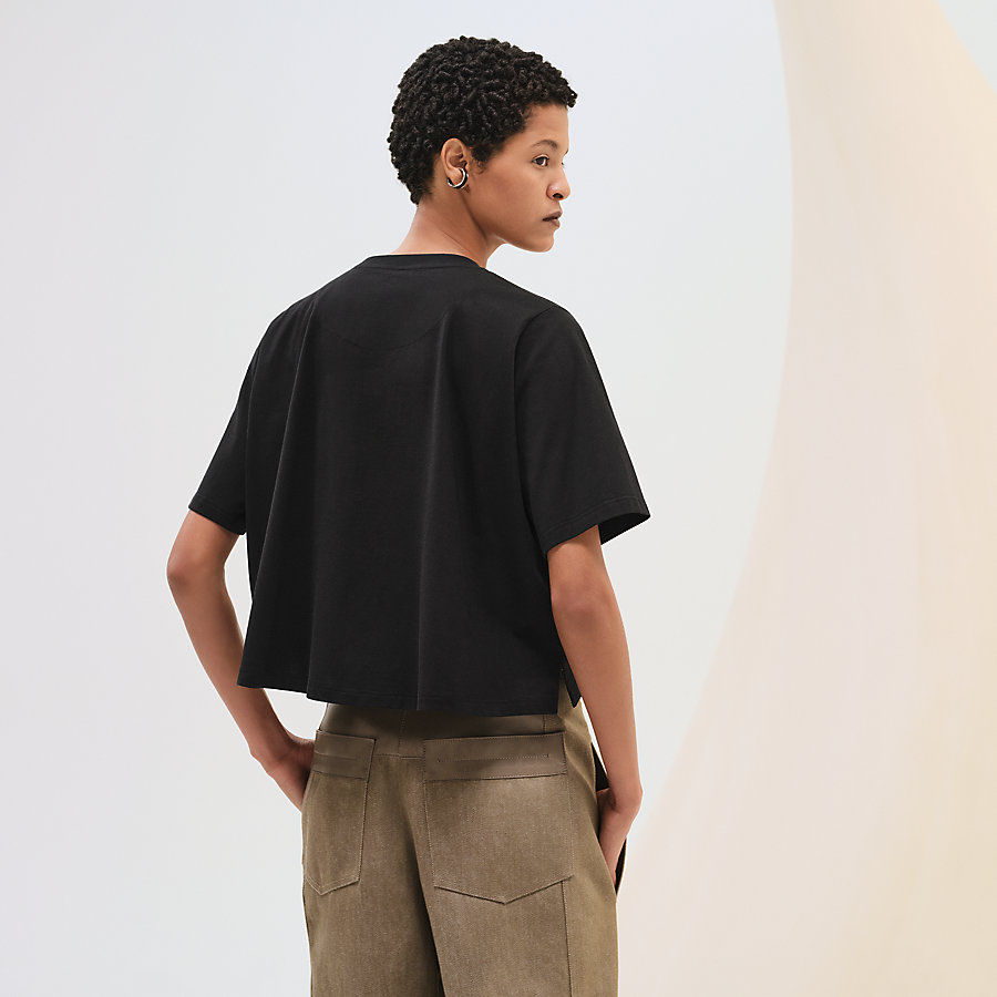 クロップドTシャツ 《カルトゥッシュ》 | Hermès - エルメス-公式サイト