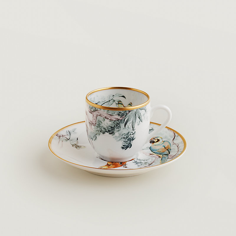 コーヒーカップ＆ソーサー 〈赤道直下のスケッチ〉 | Hermès 