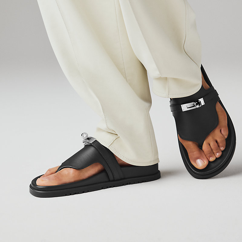 サンダル 《アンピール》 - ブラック | Hermès - エルメス-公式サイト