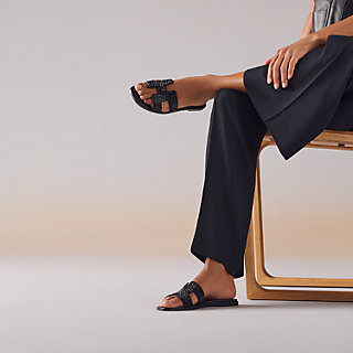 サンダル 《オラン》 - ブラック | Hermès - エルメス-公式サイト