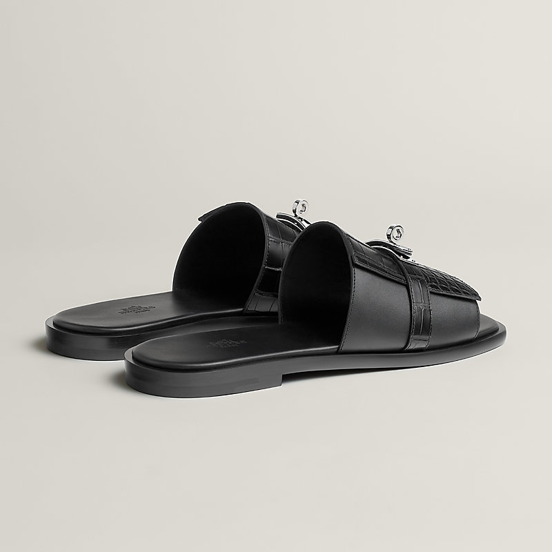 サンダル 《ガブリエル》 - ブラック | Hermès - エルメス-公式サイト