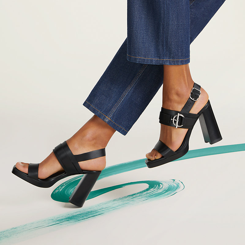 サンダル 《キーン》 90 - ブラック | Hermès - エルメス-公式サイト 