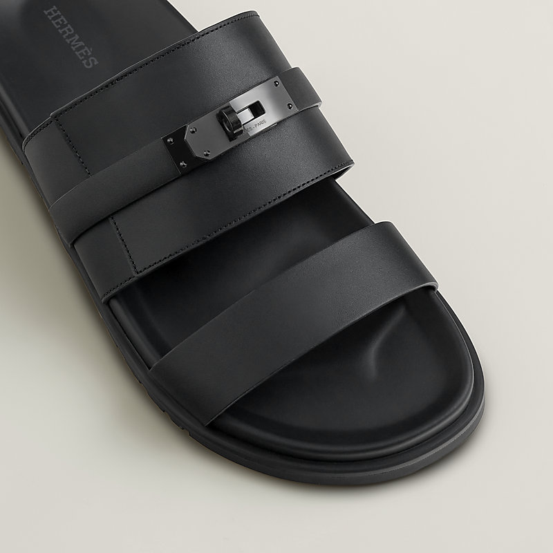 サンダル 《ジャクソン》 - ブラック | Hermès - エルメス-公式サイト