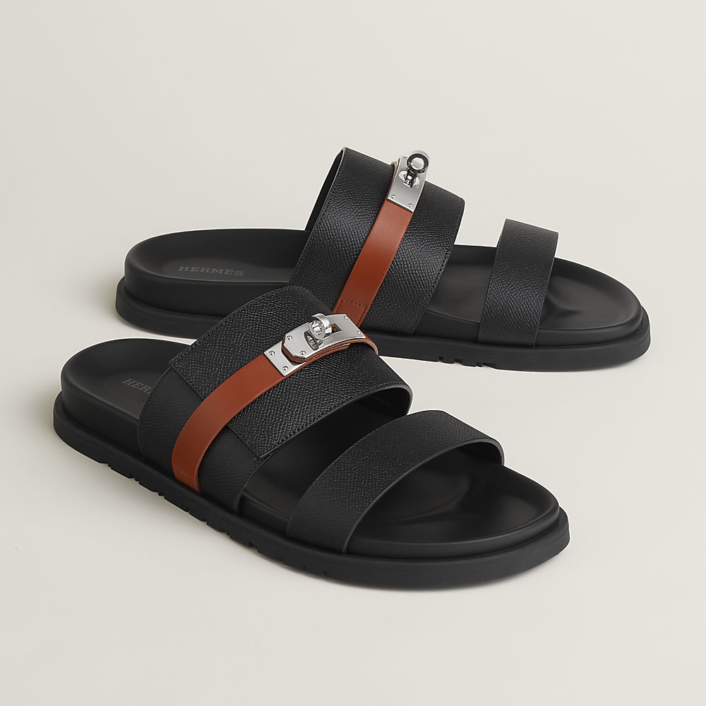 サンダル 《ジャクソン》 - ブラック | Hermès - エルメス-公式サイト