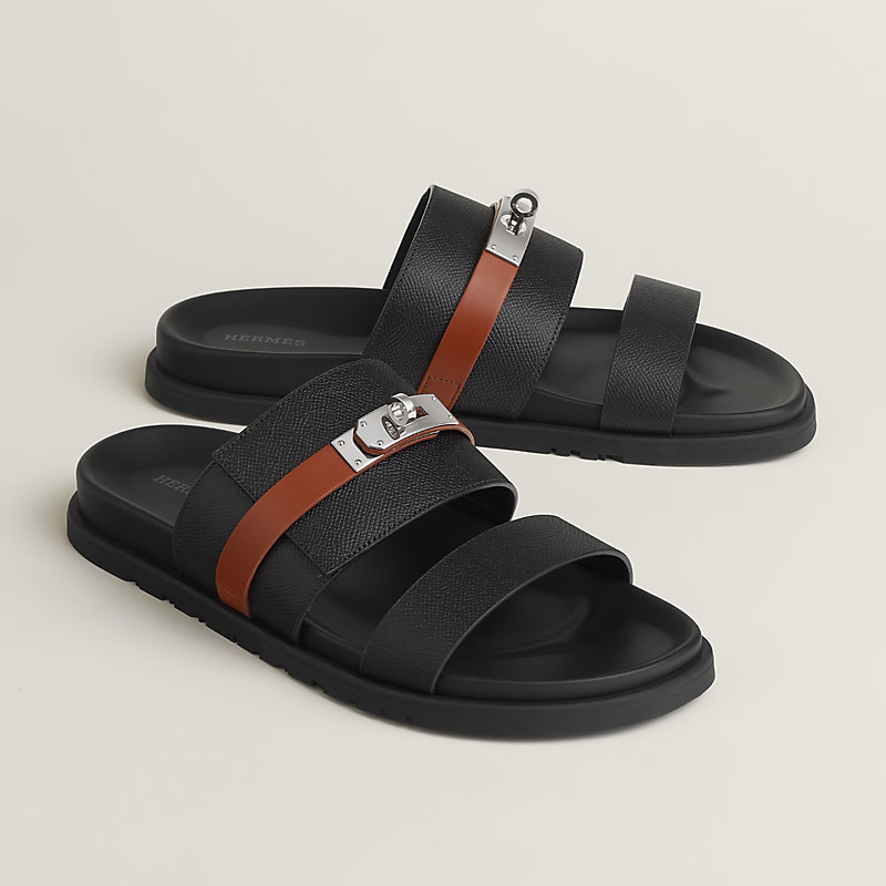 サンダル 《ジャクソン》 - ブラック | Hermès - エルメス-公式サイト