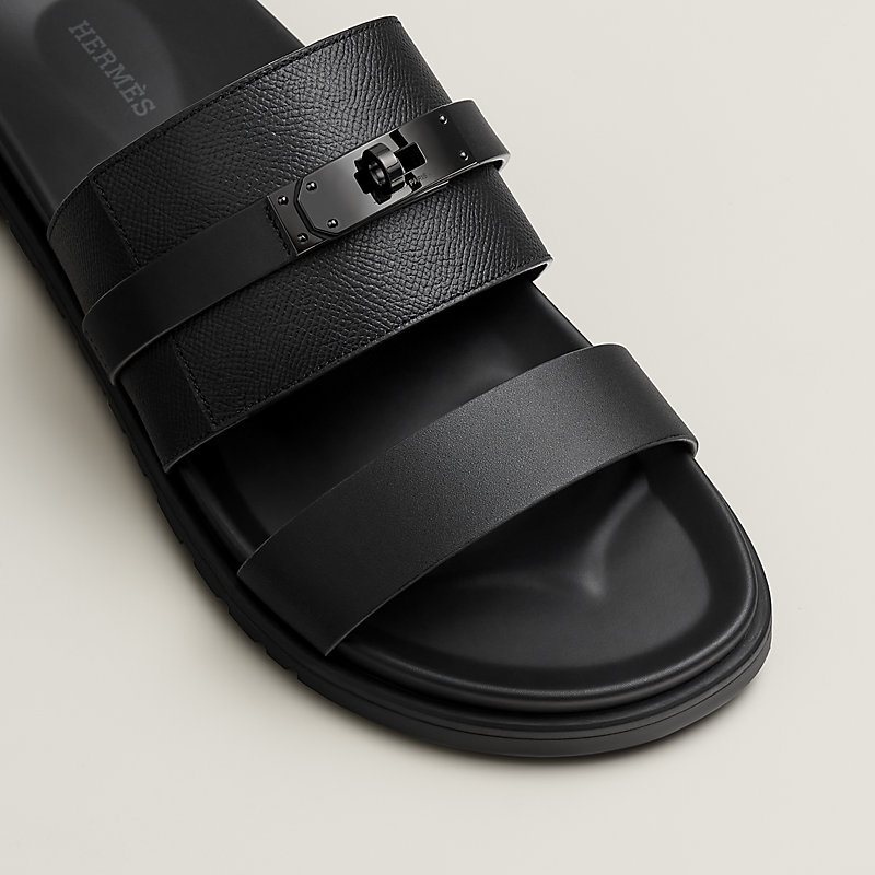 サンダル 《ジャクソン》 - ブラック | Hermès - エルメス-公式サイト