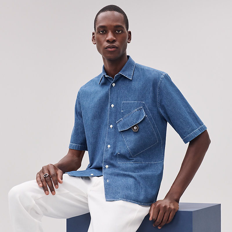 シャツ レザーディテール | Hermès - エルメス-公式サイト