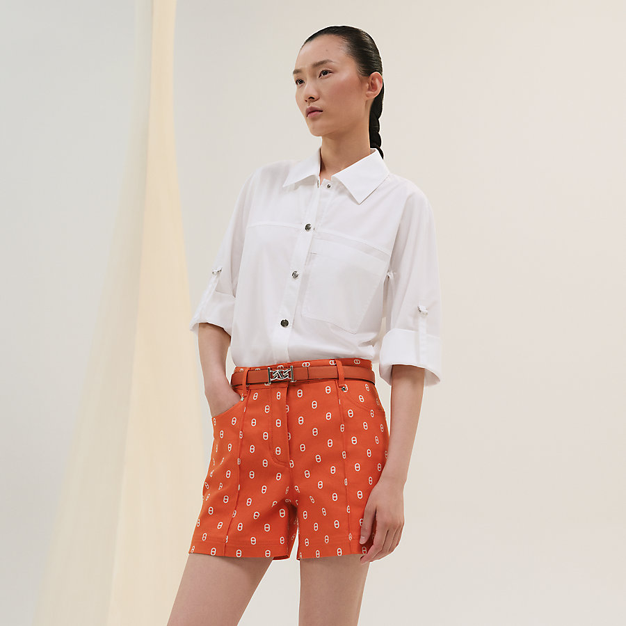 Hermes メンズコレクション使用リボンタイ付きシャツ トップス - トップス