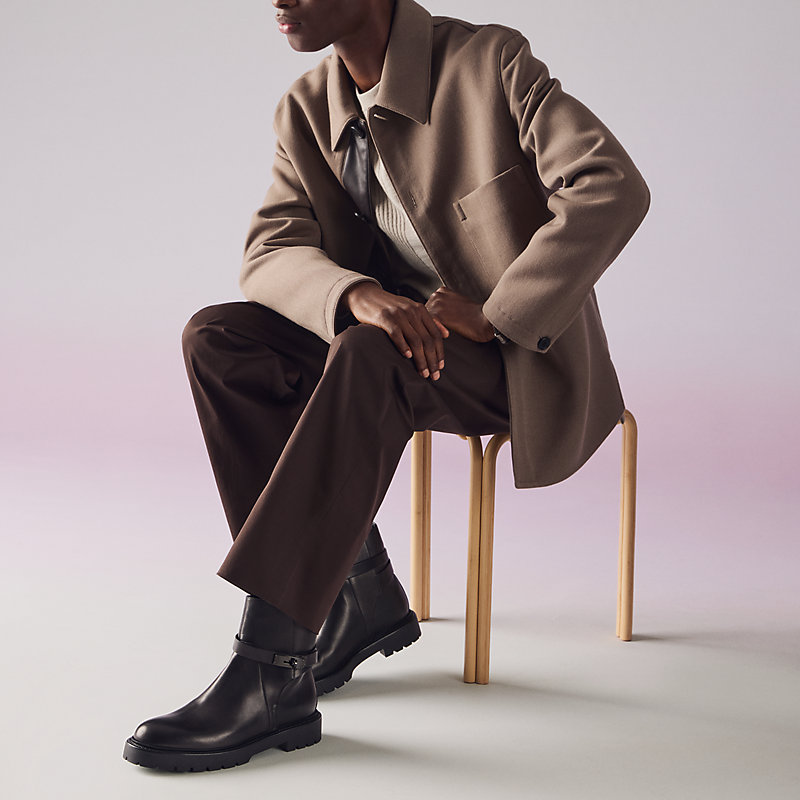 ショートブーツ 《ジェフ》 - ブラック | Hermès - エルメス-公式サイト