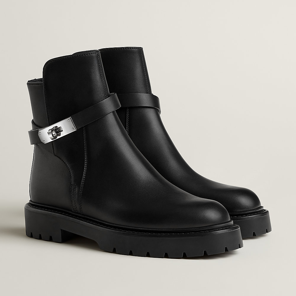 ショートブーツ 《ジェフ》 - ブラック | Hermès - エルメス-公式サイト