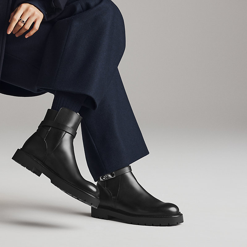 ショートブーツ 《ジェフ》 - ブラック | Hermès - エルメス-公式サイト