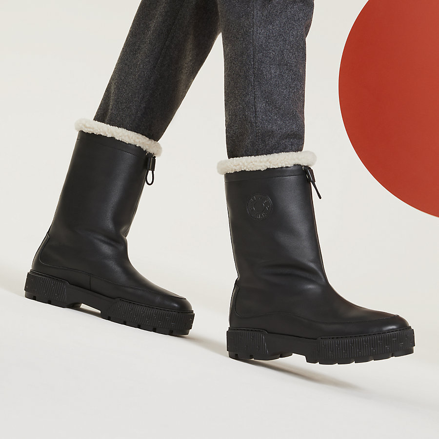 エルメス ショートブーツ ジャーニー 38 - 靴 