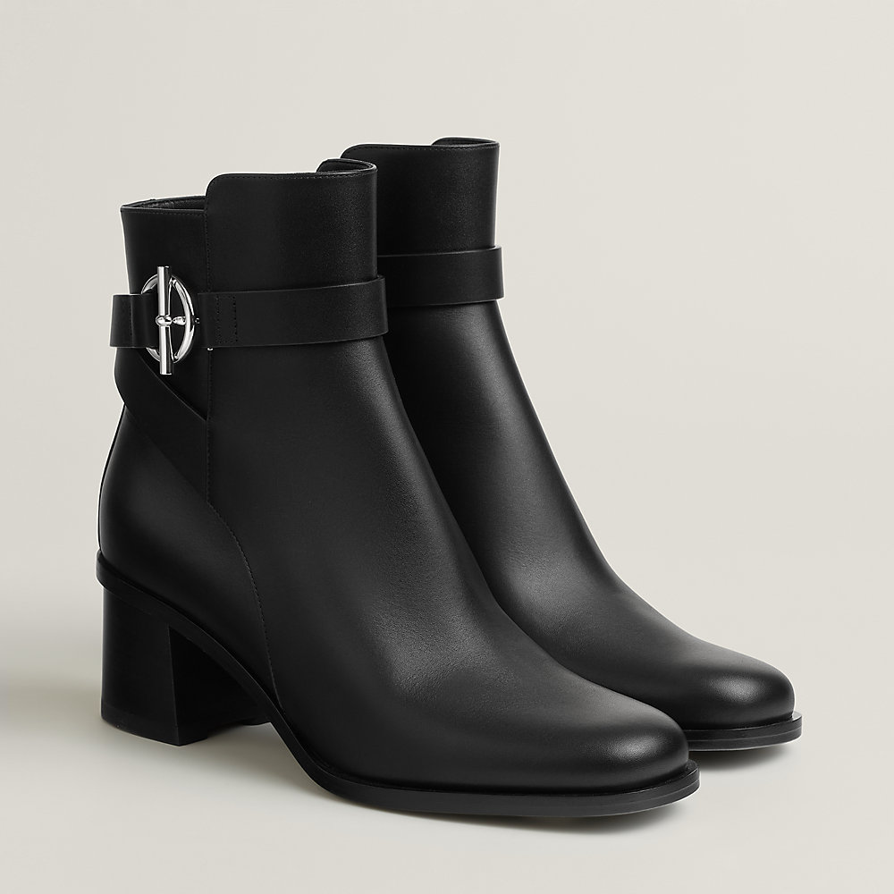 ショートブーツ 《ジル》 60 - ブラック | Hermès - エルメス-公式サイト