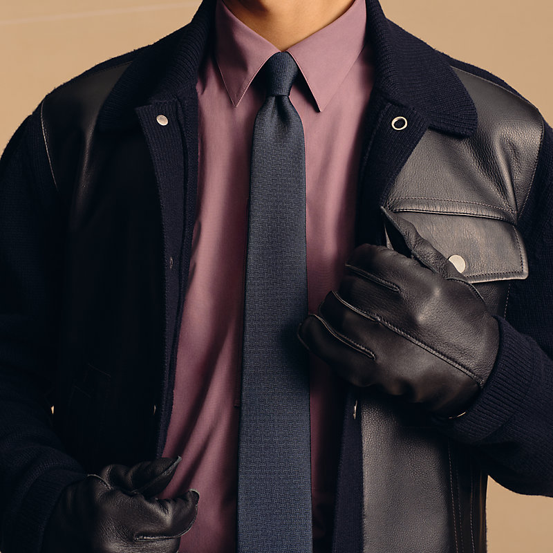 ️新品未使用️HERMES エルメス ネクタイ　シルクタイ《テール・ドゥ・H》 新品 エルメス HERMES ネクタイ シルクツイルタイ7cm