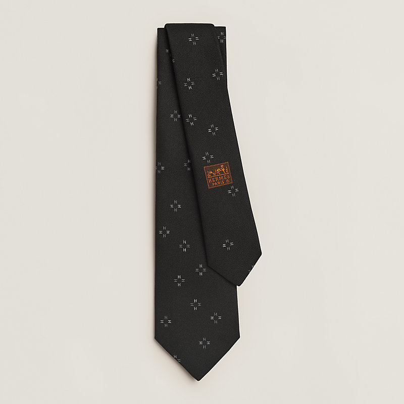 シルクタイ 7 cm 《ペタル》 - ブラック | Hermès - エルメス-公式サイト