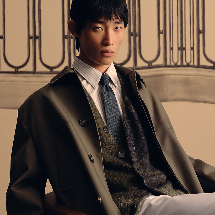 シルクツイルタイ 7 cm 《ドゥブル・ボーシェ》 | Hermès - エルメス 