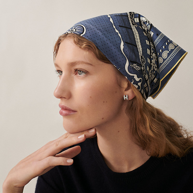 絶妙なデザイン バンダナ55 最新作 HERMES シルク Aboard All オール 