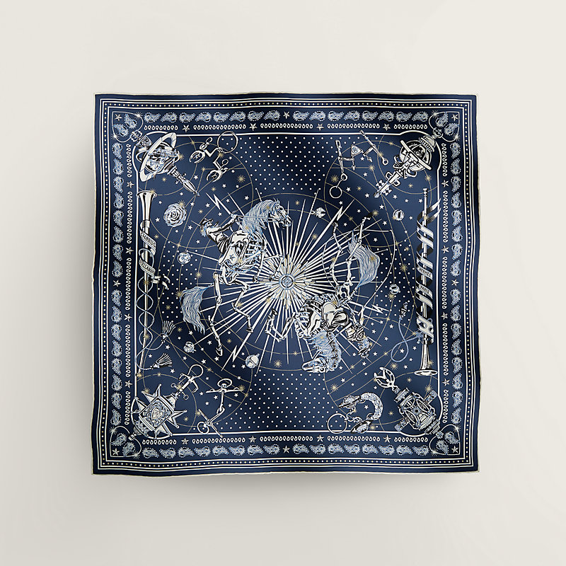 シルクバンダナ 55《コーラス・ステラルム》 | Hermès - エルメス-公式  