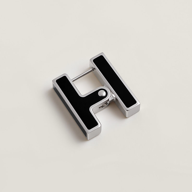 シングルピアス 《H》 - ブラック | Hermès - エルメス-公式サイト