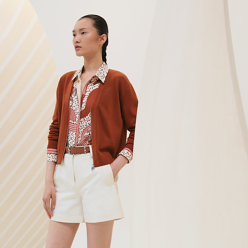 エルメス HERMES カーディガン エルメス HERMES カーディガン ジップアップ・カーディガン ジュエリー