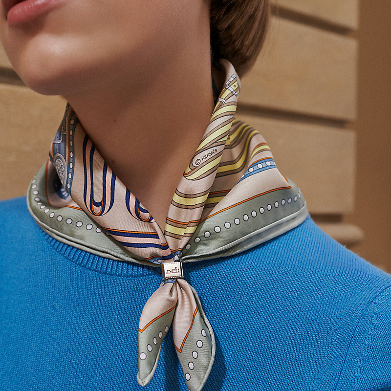 エルメス ドゥブル ディ 603573S スカーフリング【中古】 スカーフ  