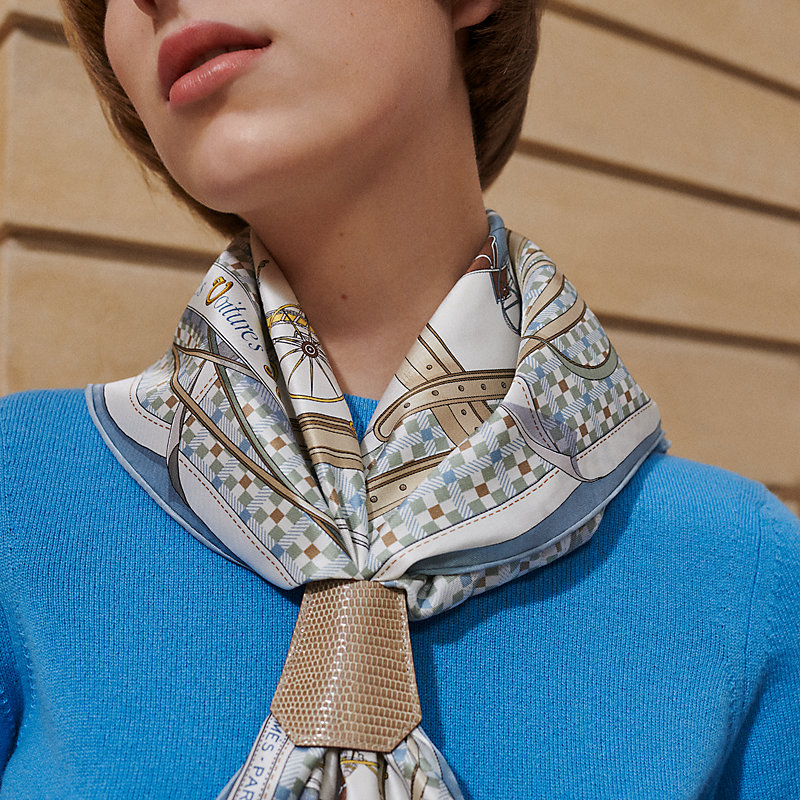 HERMES スカーフリング カレ70 スカーフリング 70 《クロシェット 