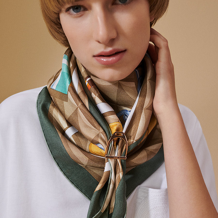 HERMES ツイリー エトリエ スカーフリング チャーム 0919/12（スカーフ 